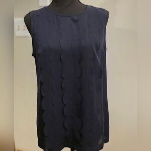Banana Republic Elegant Navy Sleeveless Top